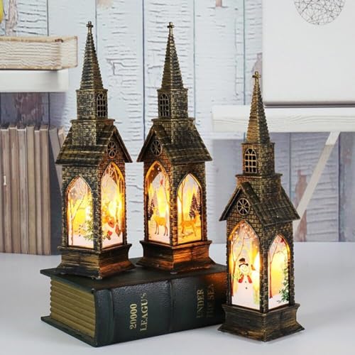 Lámpara de noche LED estilo navideño color bronce miniatura 6