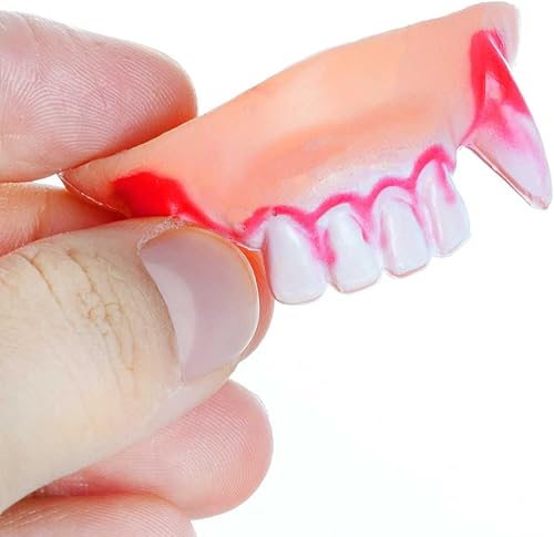 Miniatura 2 de 24 piezas de dientes retorcidos, dientes falsos feos de vampiro, dentadura de vampiro para Halloween, disfraces, fiestas, fotos, accesorios (24