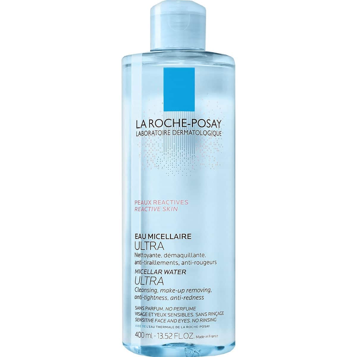 LA ROCHE POSAY Agua micelar Ultra que limpia y desmaquilla pieles reactivas frasco 400 ml