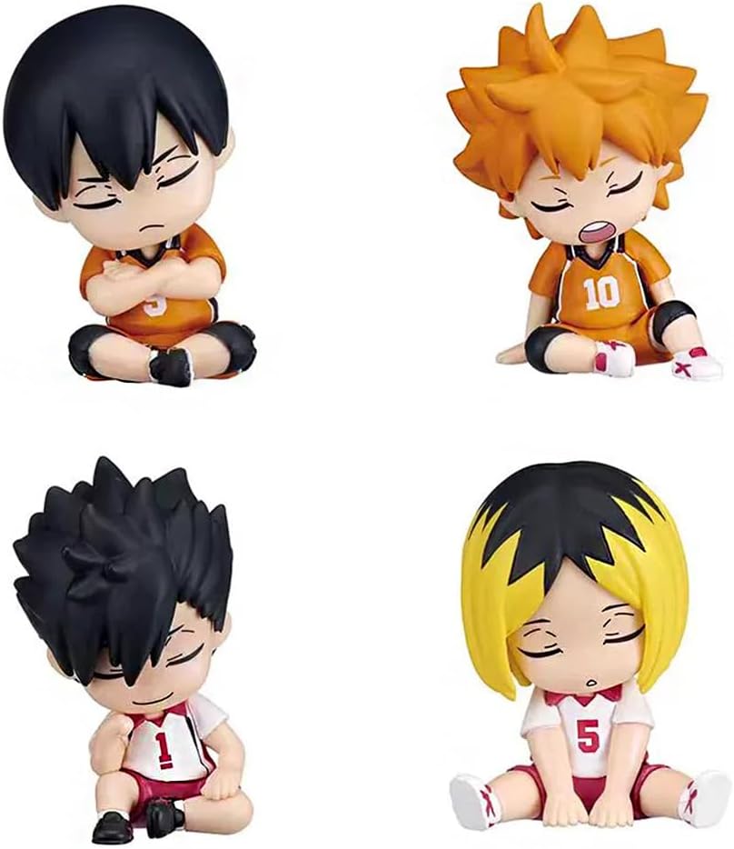 8pcs Anime Figures Shoyo/Tobio Kageyama/Oikawa Tooru/Kozume Kenma Figurine Cartoon Mini Model Statue Car Home Desktop Decoration 2.36 Inch