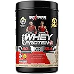 Whey Protein Powder + Immune Support | Six Star Whey Protein Plus | Whey Protein Isolate & Peptides + Muscle Builder | Lean Protein Powder for Muscle Gain & Recovery | Vanilla, 2 lbs