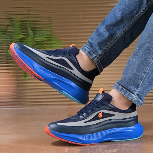 Image of Centrino Casual Sneakers for Men | Shoes for Man Stylish | Lightweight Lace-Up Canvas Shoes with Cushioned Insole | Breathable Comfortable Walking Shoes | Anti-Skid Sole | Mens Shoes for Office Outings (6832)
