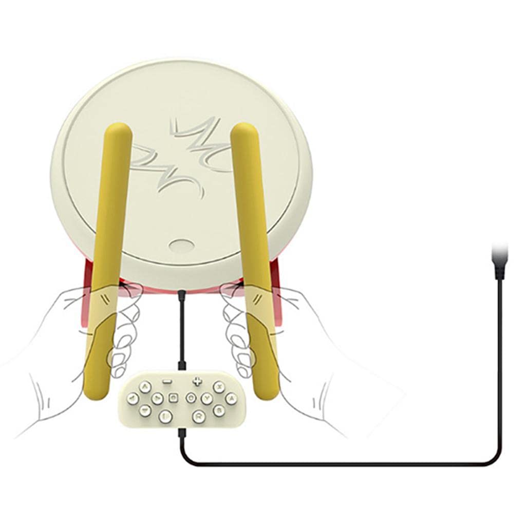 Instrumento japonés Taiko Drum Set para Switch Version Video Games Remote Drum Games Controller de