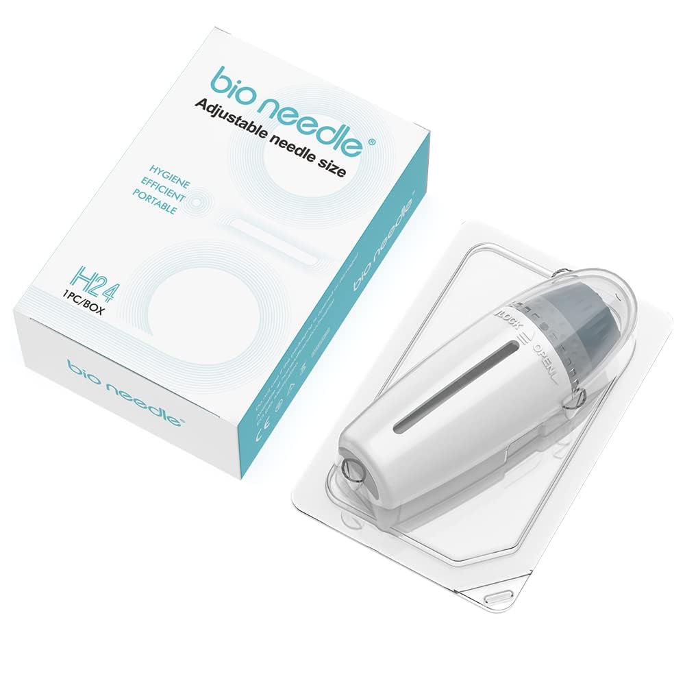 Adjustable Derma Stamp BioNeedle H24 Hydrapen – Amazing Serum Applicator for Hair, Beard Growth - Microneedling Skin Pen-picture-42