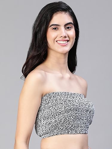 Image of oxolloxo Women Floral Print Bustier Crop Top