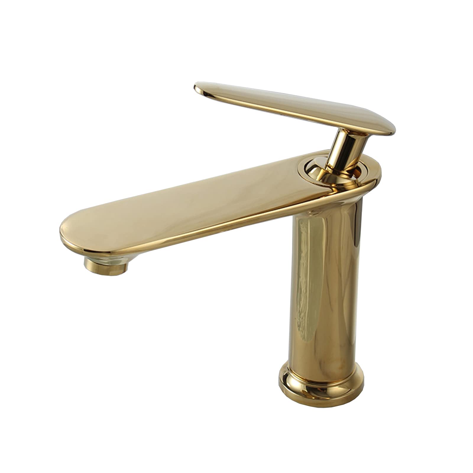 Mitigeur lavabo un trou noir blanc antique gold pour évier salle bain