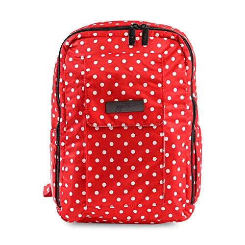 JuJuBe MiniBe Small Backpack, Onyx Collection - Black Ruby - Red/White Polka Dots JuJuBe MiniBe Small Backpack, Onyx Collection - Black Ruby - Red/White Polka Dots