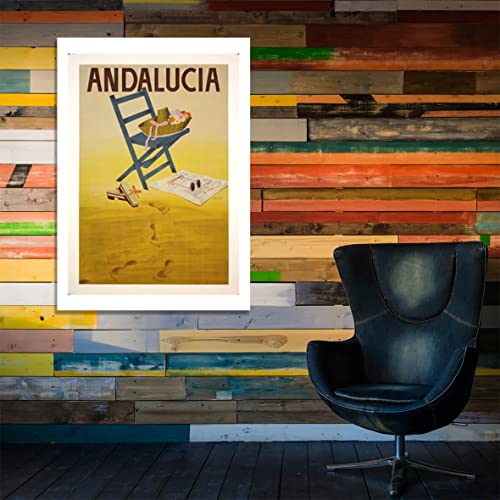 Affiche encadrée d'Andalucia en papier d'archivage mat pour salon chic - 6