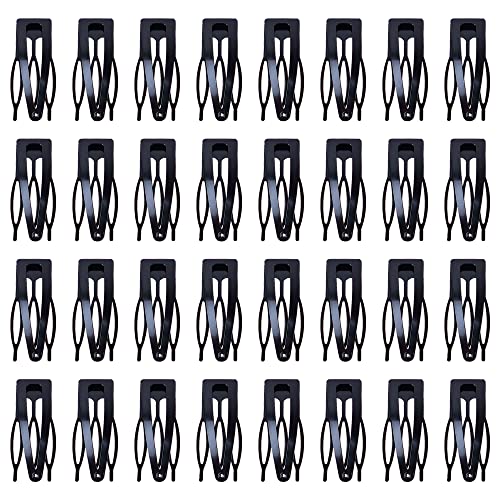 60 Pcs Double Grip Hair Clips Snap Hair Clips Metal Snap Clips Hair Barrettes for Hair Making, Salon Supplies