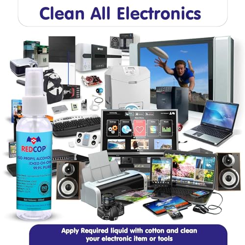 Image of REDCOP IPA Isopropyl alcohol 99.9% Spray | (CH3)2-CH-OH CAS: 67-63-0 | Premium Grade Pure without mixing | For Technical Use | 100ML Pack of - 2