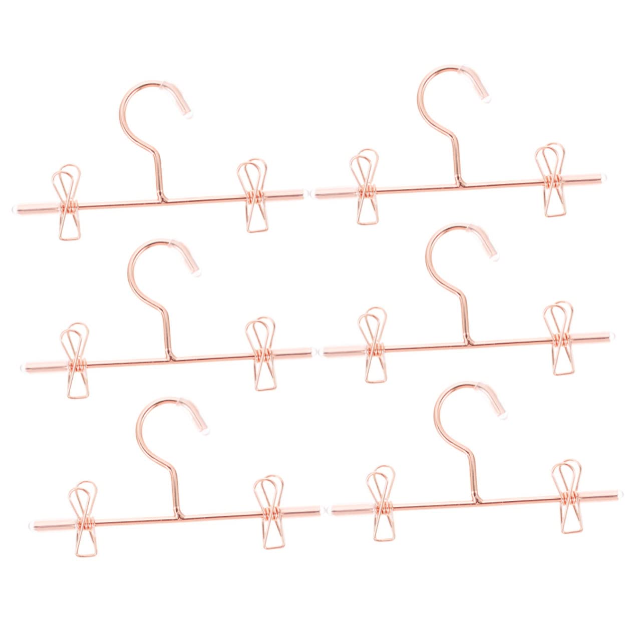 Alipis 3sets Mini Hangers Rack Miniature Metal Hangers Dollhouse Accessories Organized Mini Wardrobe Great for Boys and Girls' Room Decor 6pcs*3