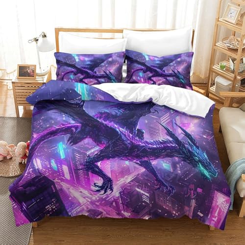 Housse de couette ptérosaure en microfibre pour des nuits douces et relaxantes - 3