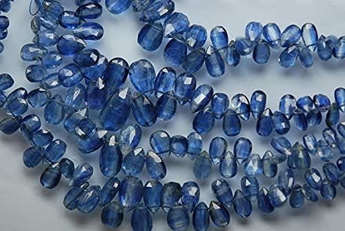 Kyanite bleue naturelle en briolettes facettées LKBEADS pour création