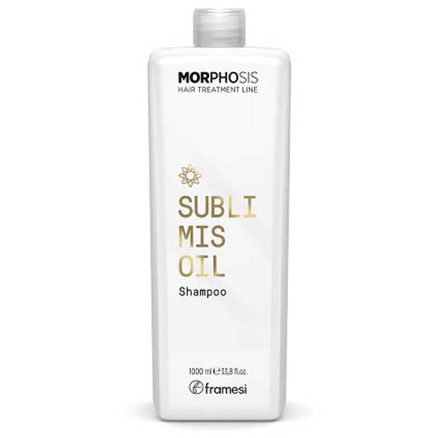 Framesi | New Morphosis Hair Treatment Line | Sublimis Oil Shampoo 1000 ml | Per Capelli Disidratati e Secchi