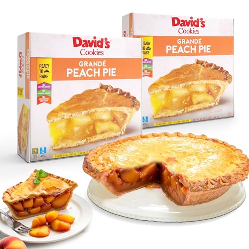 David's Cookies Grandé Peach Pie 2-Pack