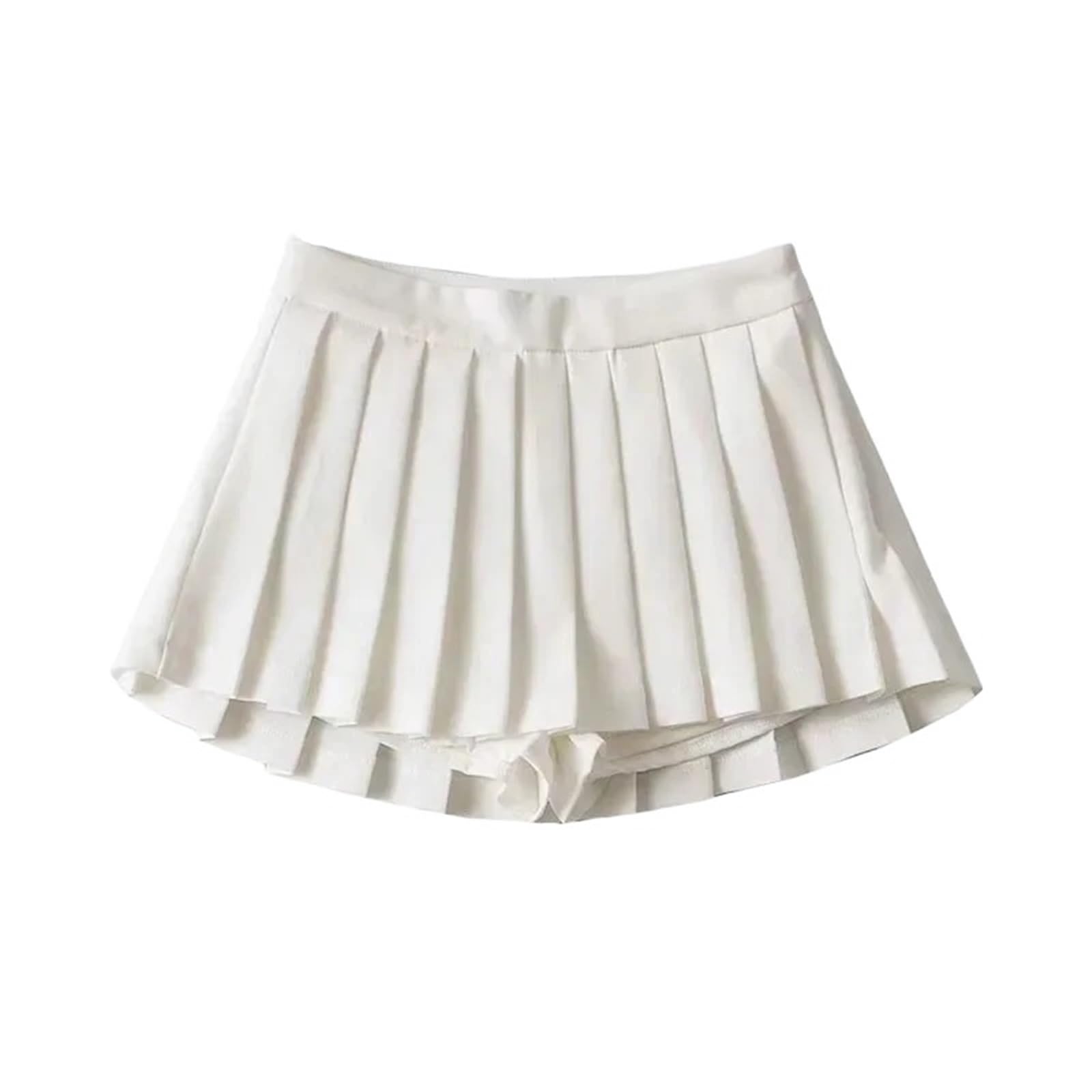 Falda de Tenis Plisada Cintura Alta poliéster for Mujer
