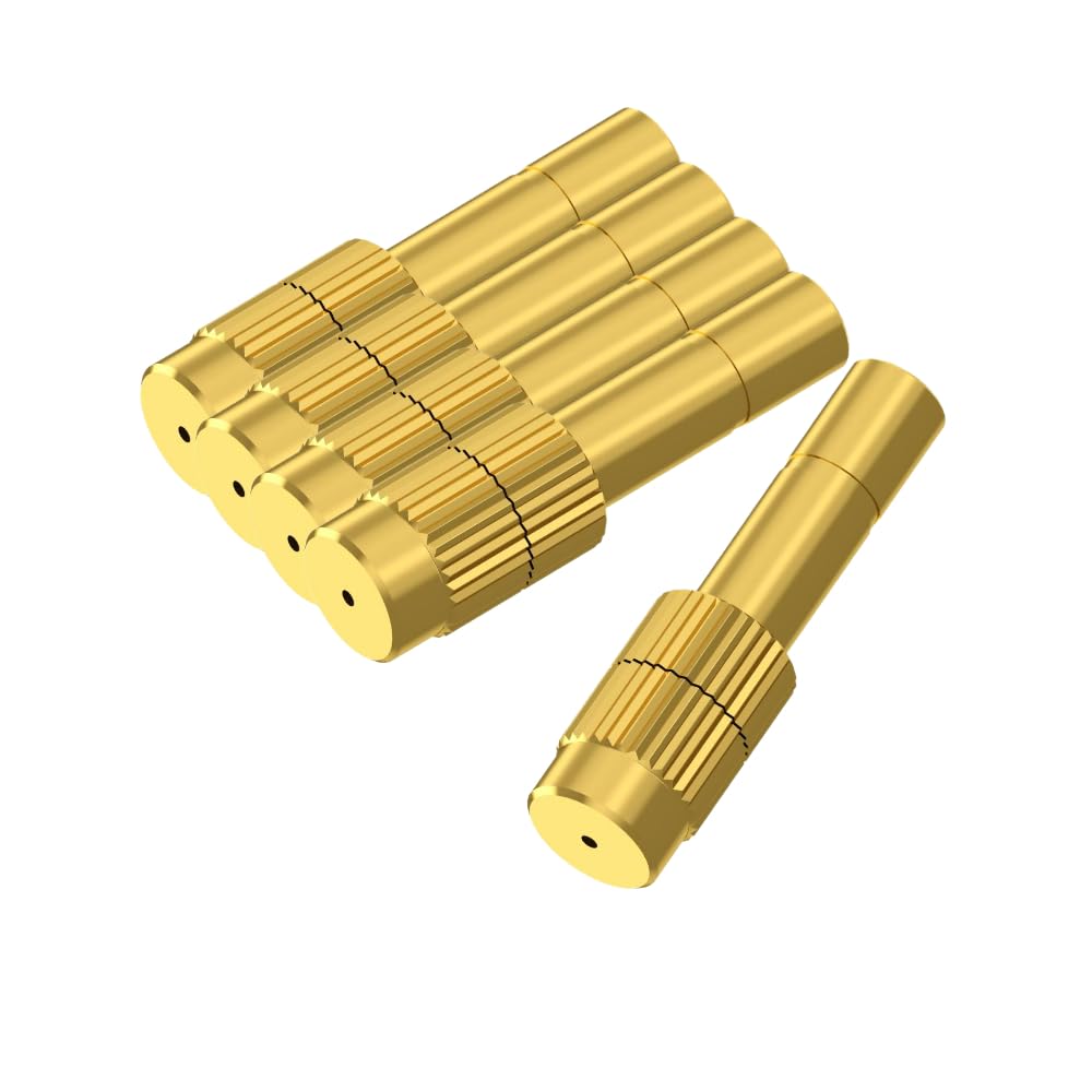 Khanjan Brass 1 mm fog Sprayer Heads Nozzle for Sanitize Mist Nozzle Sprinkler Lawn Garden Water/Fog Mist Nozzle Misting Fogging Spray green house cooling (5) (B092R5JYGT) Amazon Price History, Amazon Price Tracker