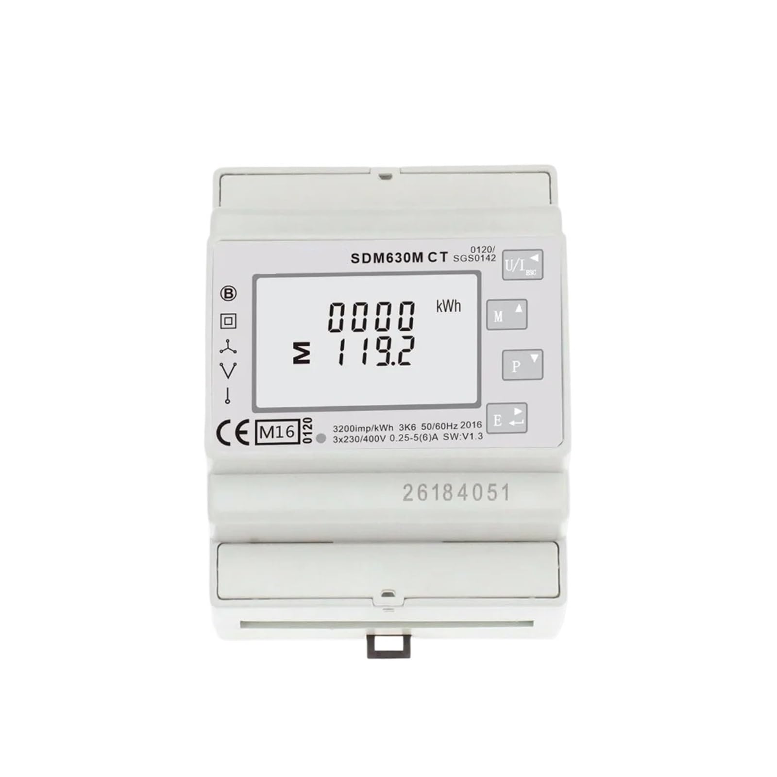 Licznik energii SDM630MCT + 3 szt. T24 300/5A przekładniki prądowe z dzielonym rdzeniem, 230V, połączenie 1A/5A przekładnika prądowego, trójfazowa obsługa liczników na szynę din 1p2w, 3p3w i 3p4w