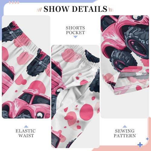 Pajama Bottoms, Pajamas Pant Monster Cars Lounge Wear Casual Pink Sleep Long Pants Soft Pjs Sleepwear4