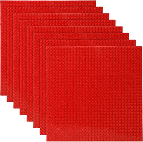 Nemorleyl Classic Baseplates Building Base Plates for Building Bricks 100% Compatible with Major Brands-Baseplates 10" x 10", Pack of 8