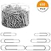 Youyuan Paper Clips PC500, 650 Pieces Assorted Sizes Silver Paperclips, Small, Medium and Jumbo (28mm, 33mm, 50 mm), for Office School Clips and Personal Document Organizing