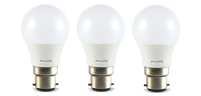 PHILIPS Base B22 2.7-Watt LED Bulb (Pack of 3, White, Cool Day Light)
