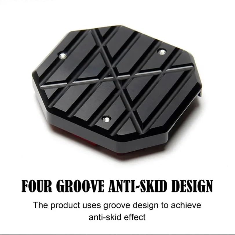 Soporte lateral extensor para evitar que la moto se hunda azul 6