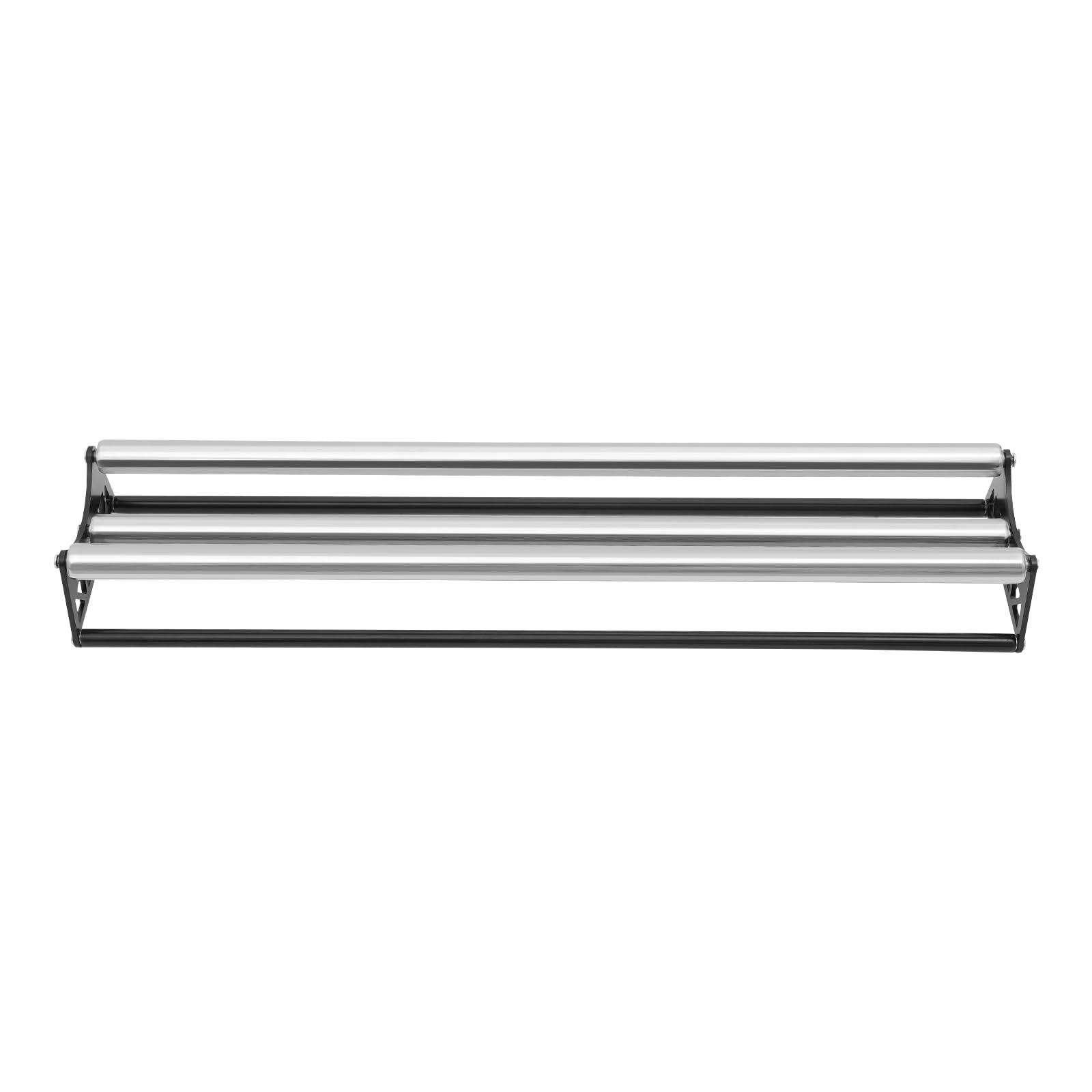 Enrollador de láminas de acero inoxidable de 50 cm / 100 cm, rollo de cinta estable para film transparente y papel de aluminio, soporte de rollo duradero con alta capacidad de carga para taller y