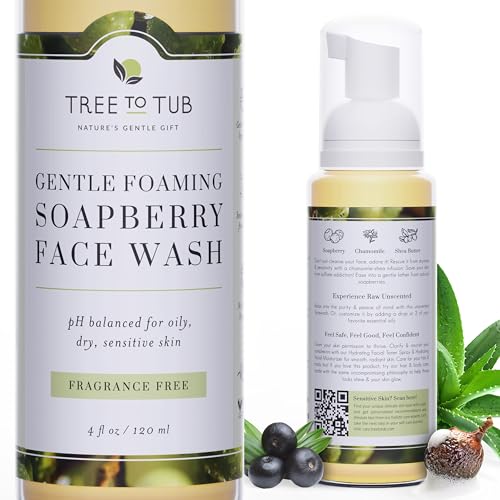 Tree To Tub Natural Face Wash for Sensitive Skin , 6 Oz