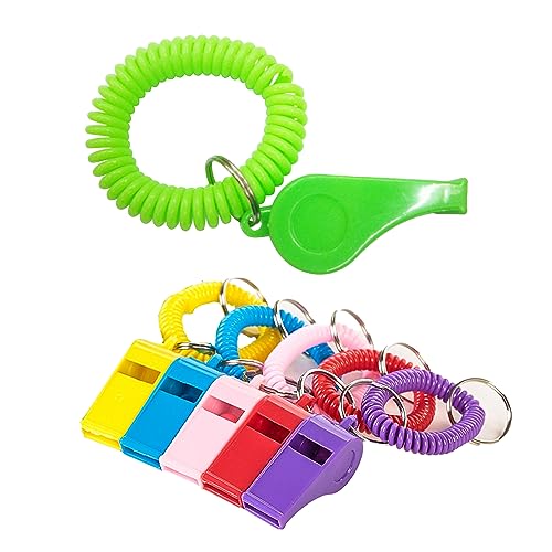 6 silbatos deportivos con brazalete y llavero NIIIYTYB miniatura 1