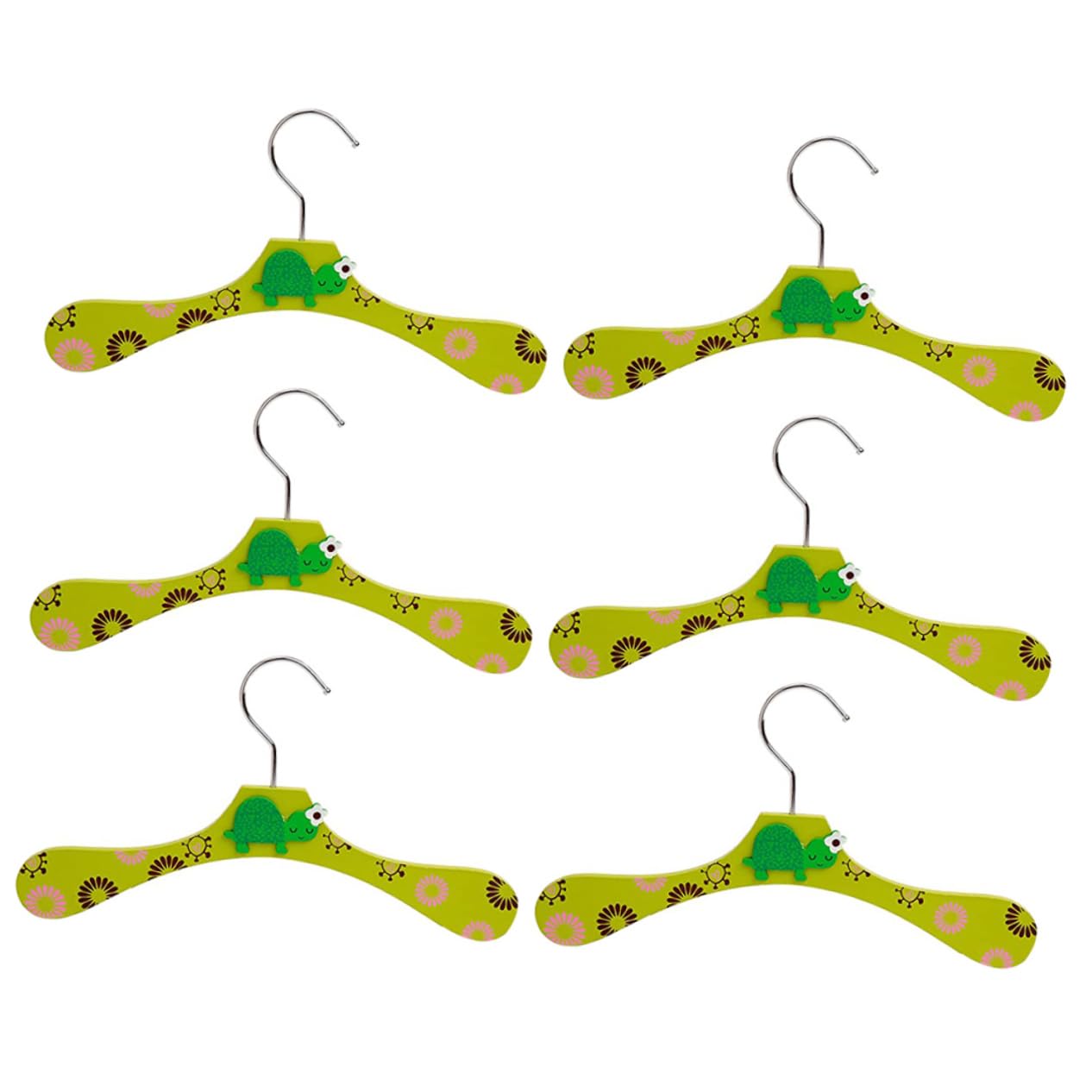 SOLUSTRE 6Pcs Cartoon Wooden Clothes Hanger Clothes Rack for Boys and Random Color for Organizing Wardrobe Random Color