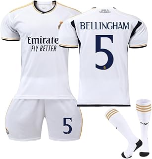 23/24 Bellingham Jersey Set for Kids Adult,#5 Bellingham Soccer Jerseys for Fans