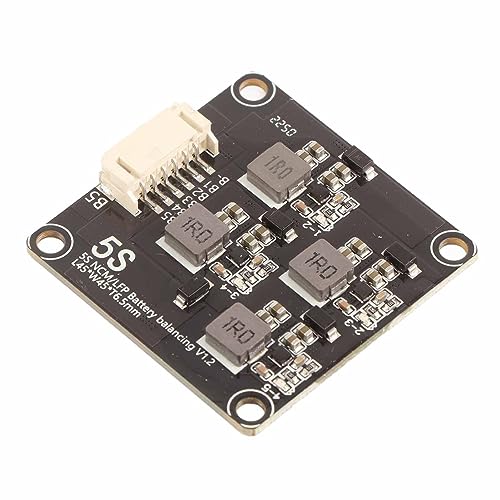 Módulo Equilibrador Activo para Baterías de Litio, Equilibrador Activo para Celdas Ternarias y LiFePO4, Placa de Transferencia Inductiva de Energía 2,0 V–4,5 V, 1,2 A con Cable de Cobre de 30 cm para Paquete de Baterías (5S) miniatura 3