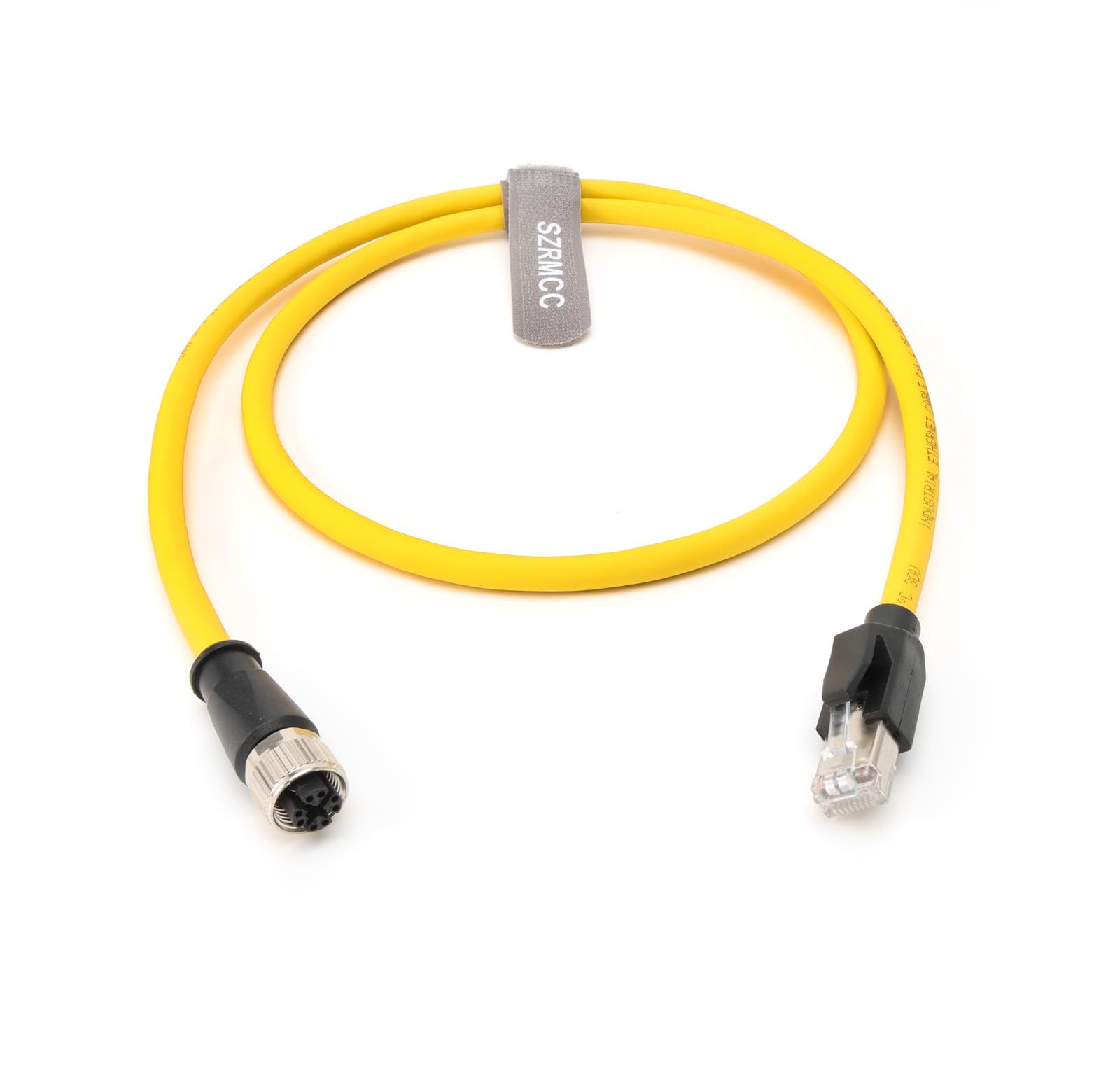 SZRMCC Cavo Ethernet M12 X-Code da 8 pin femmina a RJ45 Cat6, cavo sensore schermato ad alta flessibilità, per macchina fotografica industriale GigE (20 m)
