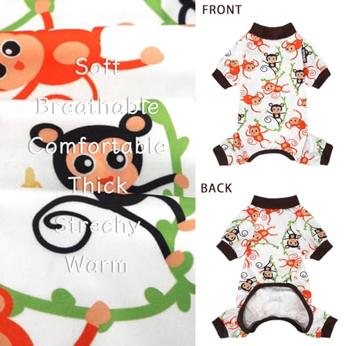 XPUDAC-4-Piece-Dog-Pajamas-for-Small-Dogs-Pjs-Clothes-Puppy-Onesies-Outfits-for-Doggie-Christmas-Shirts-Sleeper-for-Pet-Cats