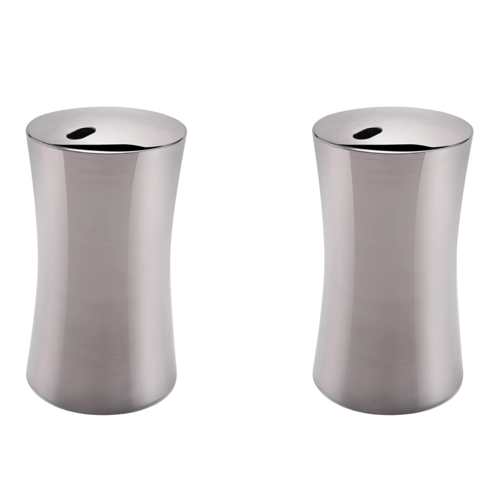 Hndhbfgrt 2X Small Toothpick Holder Dispenser Storage Organizer Stainless Steel (Silver)