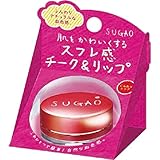 スガオ (SUGAO) スフレ感 チーク&リップ じんわりレッド 6.5g
