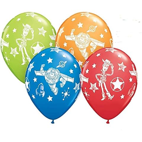 Disney Pixar Toy Story Non Message Qualatex 11 Inch Latex Balloons (Mixed Colours, 5 Pack) Cover