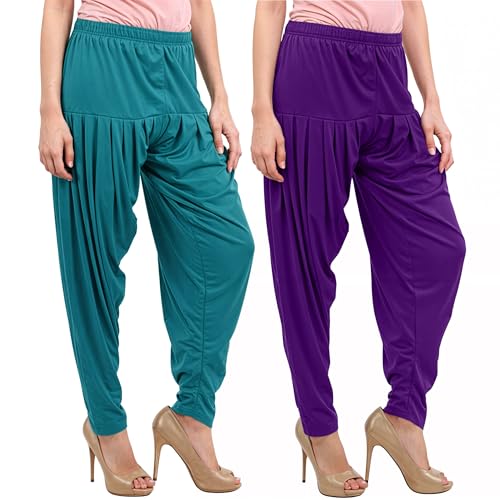 Image of Buy That Trendz Patiala Salwar for Women Relaxed Fit Viscose Patiyala Salwar Harem Bottom Pants