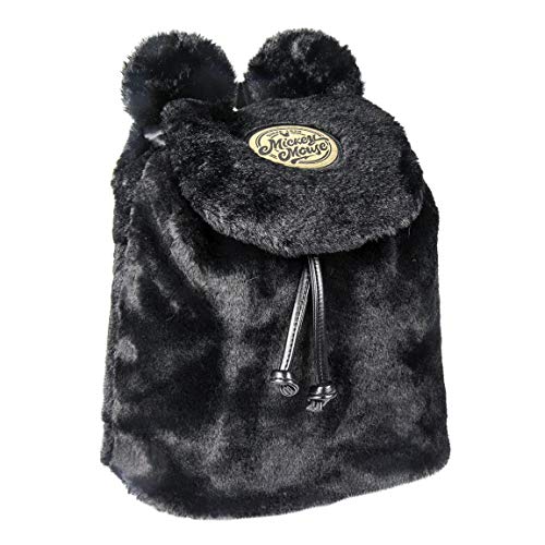 ARTESANIA CERDA Mochila Casual Pelo Mickey  25 cm  Negro