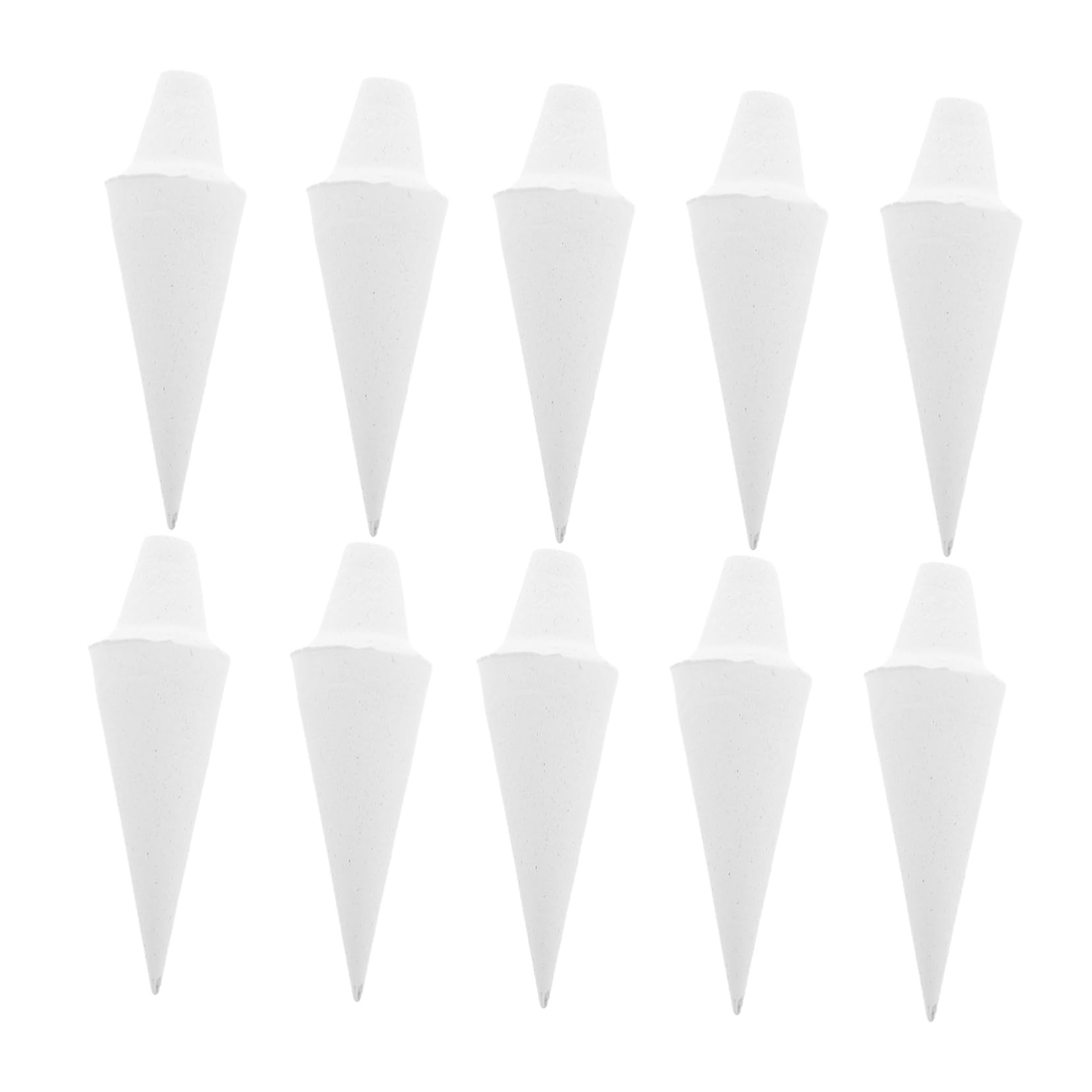 Beatifufu Kiln Supporting Nails 10pcs Ceramic Firing Nails Refractory Support Heat-Resistant Clay No Base Pottery Supplies