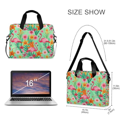 Funda para portátil con asa y correa 15.6 pulgadas verde miniatura 5