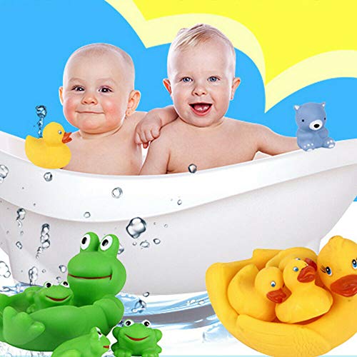 Ocean Animals Rubber Cute Family Bathtub Pals Floating Duck Shark Clownfish Turtle Bath Toys Value Pack (Set Of 4) #TOP5