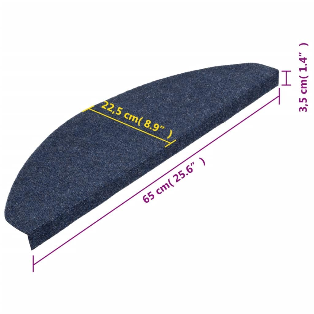 vidaXL Samoprzylepne nakładki na schody, 15 szt., 65x22,5x3,5 cm
