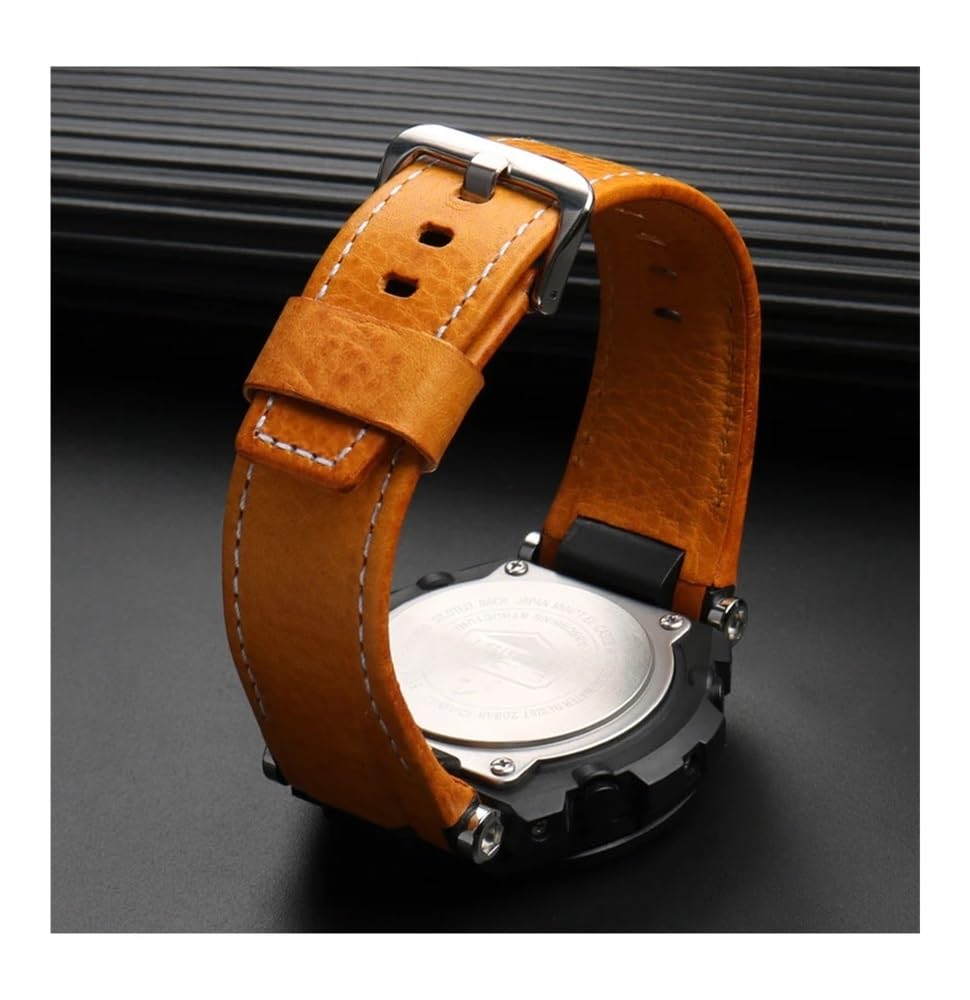 Bracelet de montre en cuir et toile adapté for Casio G-SHOCK GST-B100 S130 W300GL 400G W330 GST-W120L s120 W130L série S100, accessoire de montre