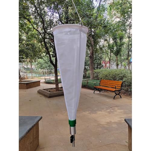 ERRULAN 13# Plankton Collection Net- 19.7in Long, 7.9in in Diameter, 112 Micron Plankton Netting, 125 Mesh Thickened Experimental Nylon for Collecting Phytoplankton, Protozoa and Rotifers(200Mesh)