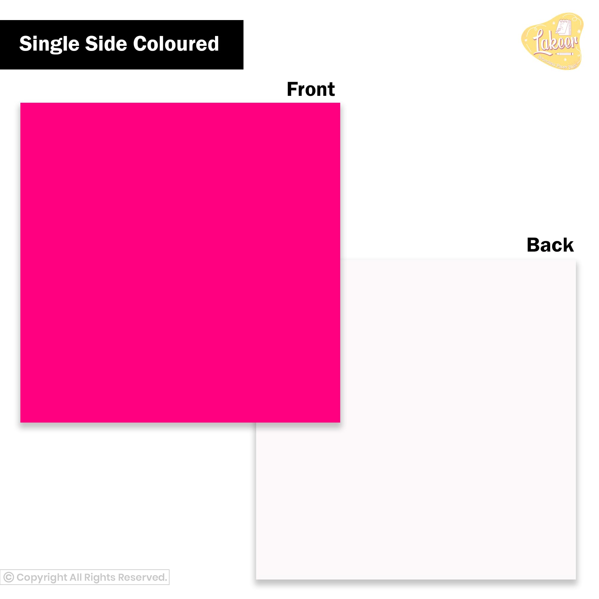 Lakeer Origami Paper 15 cm X 15 cm Pack of 100 Sheets Fluorescent Color Single Side Coloured for Origami, Scrapbooking, Hobby Crafts, Project Work, etc 2