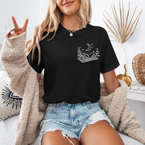 Book Shirts for Women Read Books Be Kind Stay Weird Tshirt Book Lovers Bookish Gifts Reading Shirt Bookworm Tee Tops2