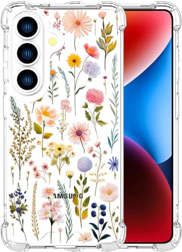 ENDIY for Samsung Galaxy S26+ Plus Case - Clear Chic Floral