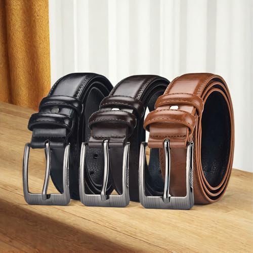 Mens Belts Faux Leather for Gift Men Perfect Companion to Mens Dress Shoes3